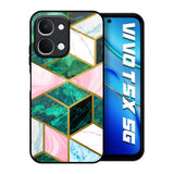Seamless Green Marble Vivo T5x 5G Glass Back Cover Online
