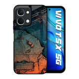 Geographical Map Vivo T5x 5G Glass Back Cover Online