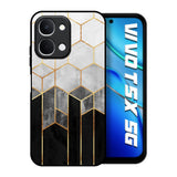 Tricolor Pattern Vivo T5x 5G Glass Back Cover Online