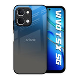 Blue Grey Ombre Vivo T5x 5G Glass Back Cover Online