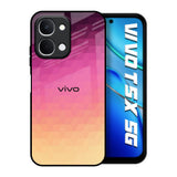 Geometric Pink Diamond Vivo T5x 5G Glass Back Cover Online