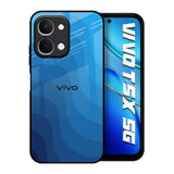 Blue Wave Abstract Vivo T5x 5G Glass Back Cover Online