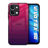 Wavy Pink Pattern Vivo T5x 5G Glass Back Cover Online