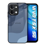 Navy Blue Ombre Vivo T5x 5G Glass Back Cover Online