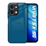 Cobalt Blue Vivo T5x 5G Glass Back Cover Online