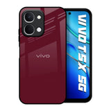 Classic Burgundy Vivo T5x 5G Glass Back Cover Online