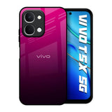 Purple Ombre Pattern Vivo T5x 5G Glass Back Cover Online