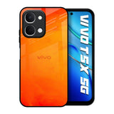Tangy Orange Vivo T5x 5G Glass Back Cover Online