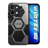 Hexagon Style Vivo T5x 5G Glass Back Cover Online