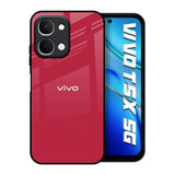 Solo Maroon Vivo T5x 5G Glass Back Cover Online