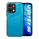 Blue Aqua Vivo T5x 5G Glass Back Cover Online