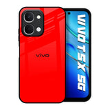 Blood Red Vivo T5x 5G Glass Back Cover Online