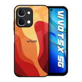 Magma Color Pattern Vivo T5x 5G Glass Back Cover Online