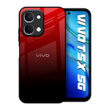 Maroon Faded Vivo T5x 5G Glass Back Cover Online