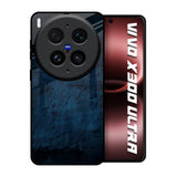 Dark Blue Grunge Vivo X300 Ultra 5G Glass Back Cover Online