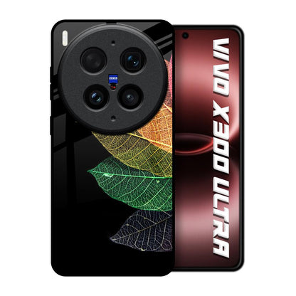 Colorful Leaves Vivo X300 Ultra 5G Glass Back Cover Online