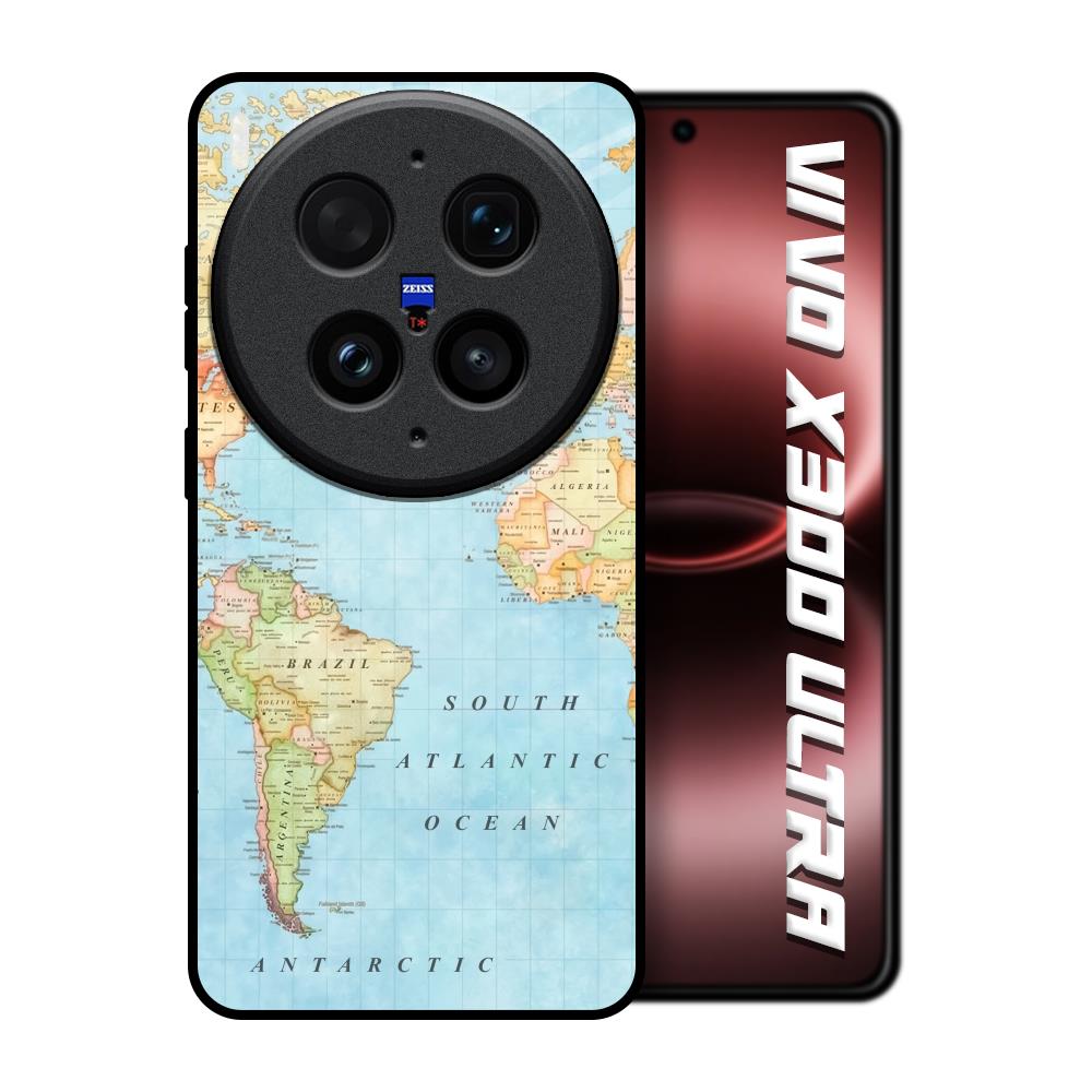Travel Map Vivo X300 Ultra 5G Glass Back Cover Online