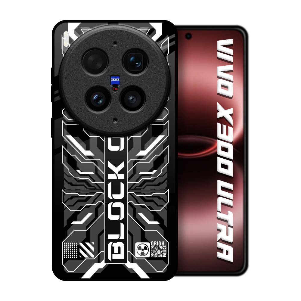 Monochrome Magic Vivo X300 Ultra 5G Glass Back Cover Online