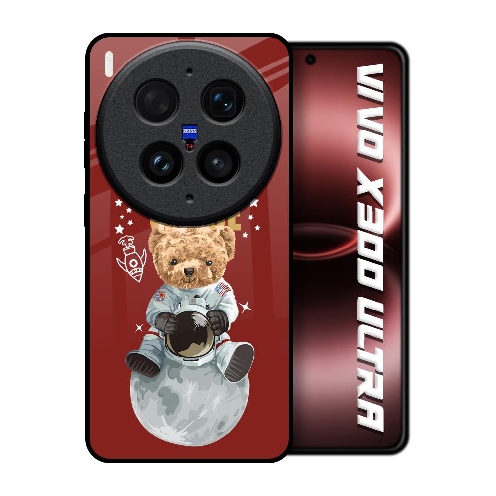 Astronaut Bear Vivo X300 Ultra 5G Glass Back Cover Online