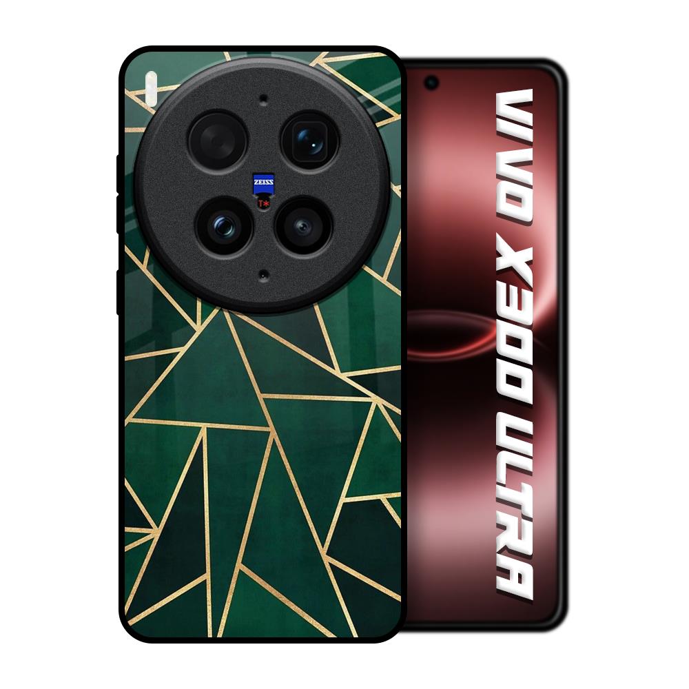 Abstract Green Vivo X300 Ultra 5G Glass Back Cover Online