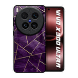 Geometric Purple Vivo X300 Ultra 5G Glass Back Cover Online