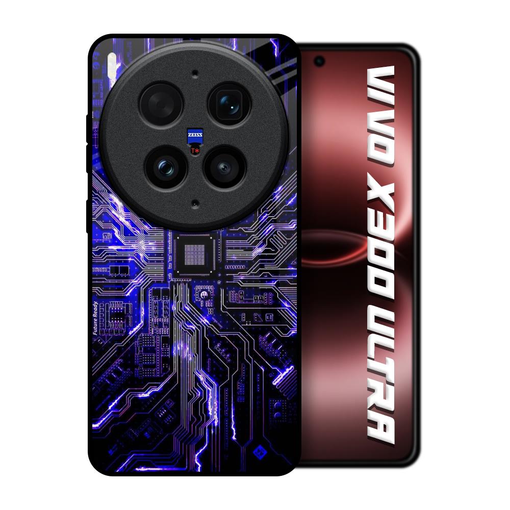 Techno Color Pattern Vivo X300 Ultra 5G Glass Back Cover Online