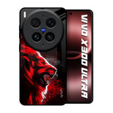 Red Angry Lion Vivo X300 Ultra 5G Glass Back Cover Online