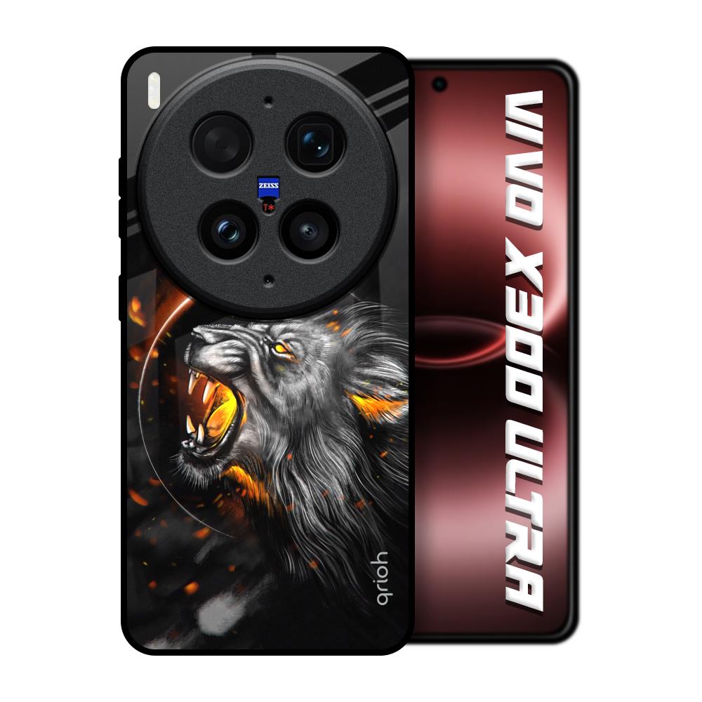 Aggressive Lion Vivo X300 Ultra 5G Glass Back Cover Online