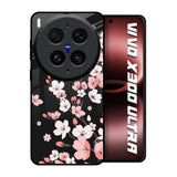 Black Cherry Blossom Vivo X300 Ultra 5G Glass Back Cover Online