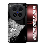 Kitten Mandala Vivo X300 Ultra 5G Glass Back Cover Online
