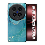 Blue Golden Glitter Vivo X300 Ultra 5G Glass Back Cover Online