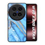Vibrant Blue Marble Vivo X300 Ultra 5G Glass Back Cover Online