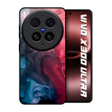 Blue & Red Smoke Vivo X300 Ultra 5G Glass Back Cover Online