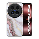 Pink & Gold Gllitter Marble Vivo X300 Ultra 5G Glass Back Cover Online