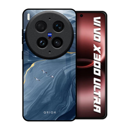 Deep Ocean Marble Vivo X300 Ultra 5G Glass Back Cover Online