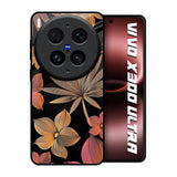 Lines Pattern Flowers Vivo X300 Ultra 5G Glass Back Cover Online