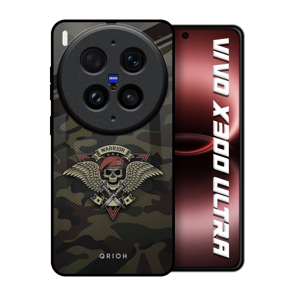 Army Warrior Vivo X300 Ultra 5G Glass Back Cover Online