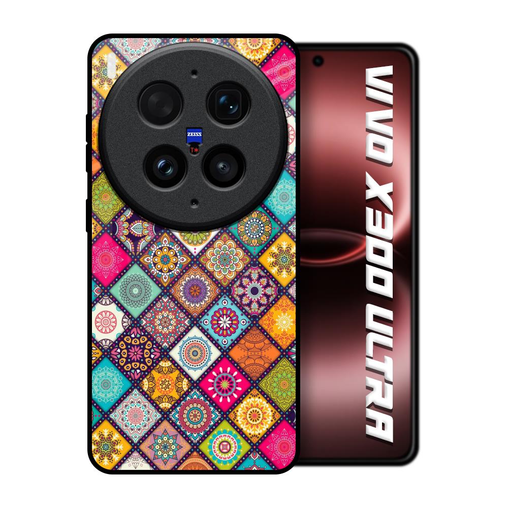 Multicolor Mandala Vivo X300 Ultra 5G Glass Back Cover Online