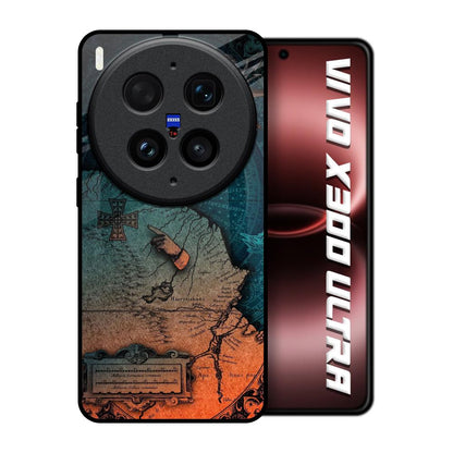 Geographical Map Vivo X300 Ultra 5G Glass Back Cover Online
