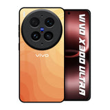 Orange Curve Pattern Vivo X300 Ultra 5G Glass Back Cover Online