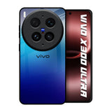 Blue Rhombus Pattern Vivo X300 Ultra 5G Glass Back Cover Online