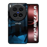 Polygonal Blue Box Vivo X300 Ultra 5G Glass Back Cover Online
