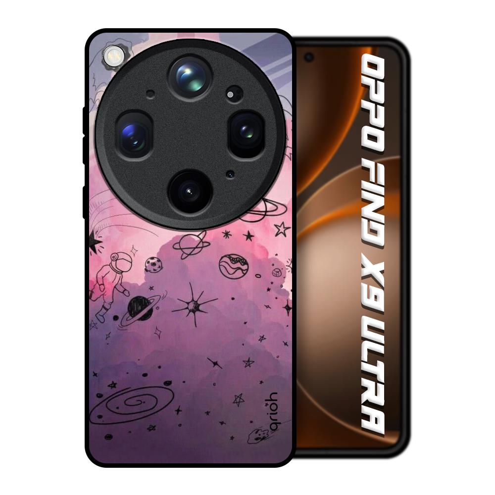 Space Doodles Oppo Find X9 Ultra 5G Glass Back Cover Online