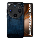 Dark Blue Grunge Oppo Find X9 Ultra 5G Glass Back Cover Online