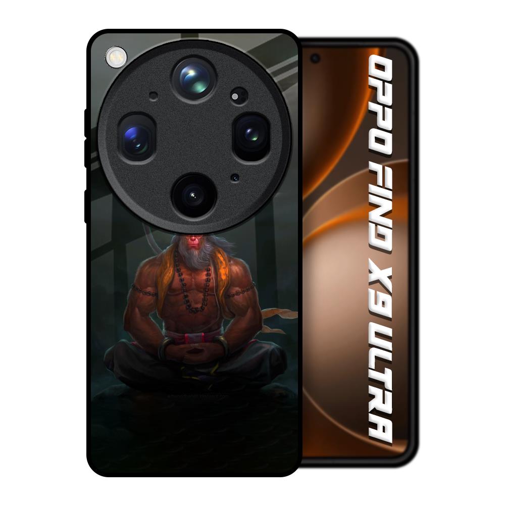 Lord Hanuman Animated Oppo Find X9 Ultra 5G Glass Back Cover Online
