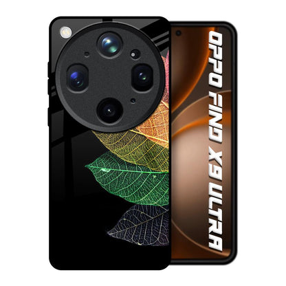 Colorful Leaves Oppo Find X9 Ultra 5G Glass Back Cover Online