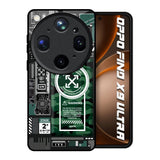 Green Camo Circuit Oppo Find X9 Ultra 5G Glass Back Cover Online