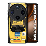 Yellow Racing Car Oppo Find X9 Ultra 5G Glass Back Cover Online