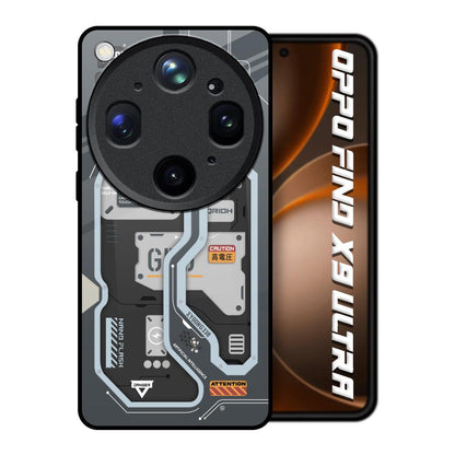 Retro Futuristic Oppo Find X9 Ultra 5G Glass Back Cover Online