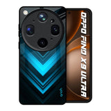 Vertical Blue Arrow Oppo Find X9 Ultra 5G Glass Back Cover Online